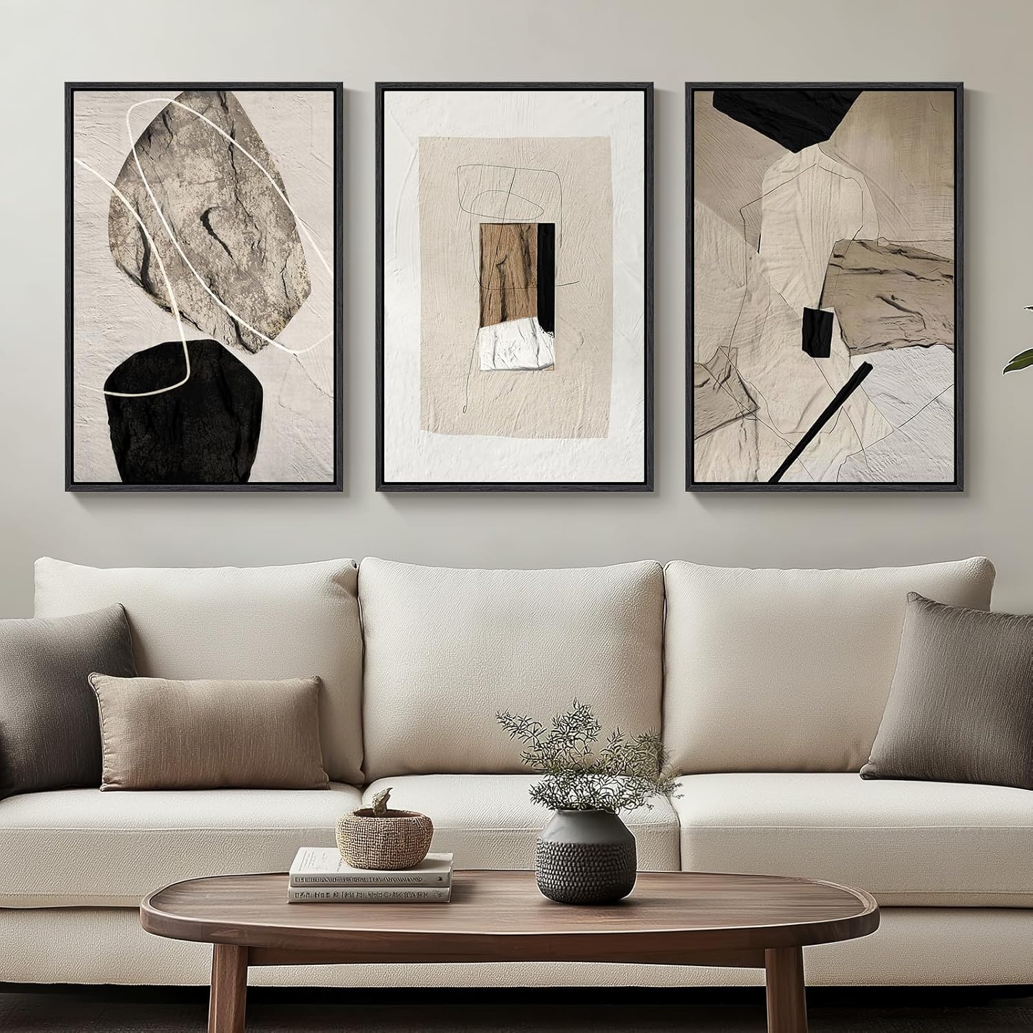 Neutral Abstract Prints (Set of 3)