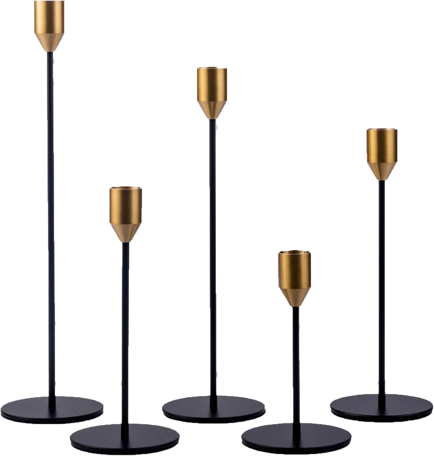 Two-Tone Taper Candle Holders